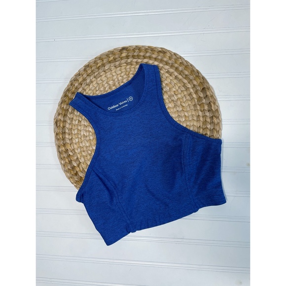 Outdoor Voices Athena Crop Top Sport Bra Blue - Picture 2 of 5